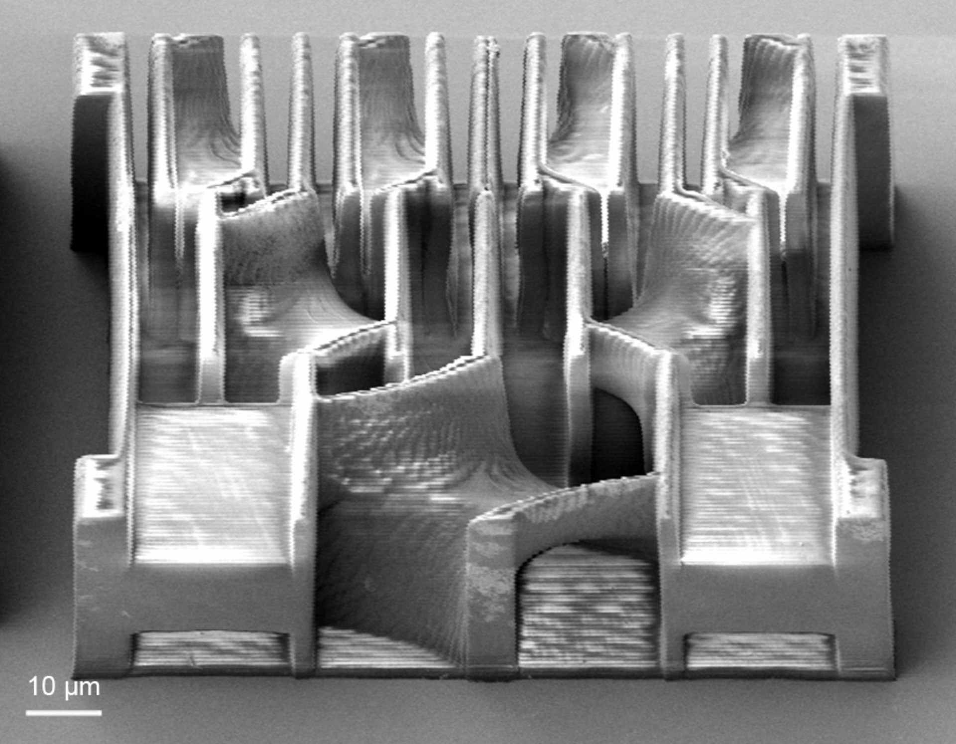 SEM image of a three-stage mixer